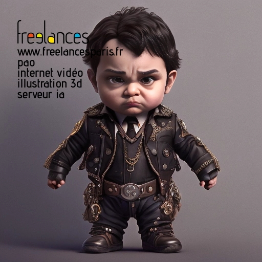 Pao mise en page internet vidéo illustration 3d serveur image IA générative AI freelance paris studio de création magazines 95DRBQ40